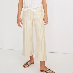 Emmett Wide-Leg Crop Pants in Stripe